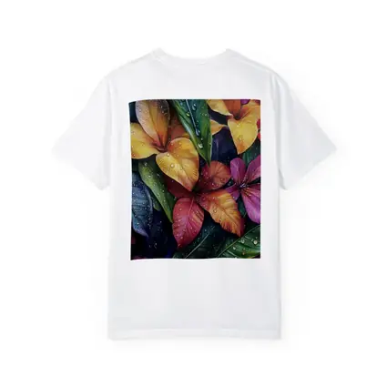 Tropical Plumeria Flowers With Raindrops Art