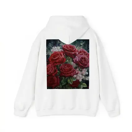 Red Roses Bouquet Dark Moody Floral Painting