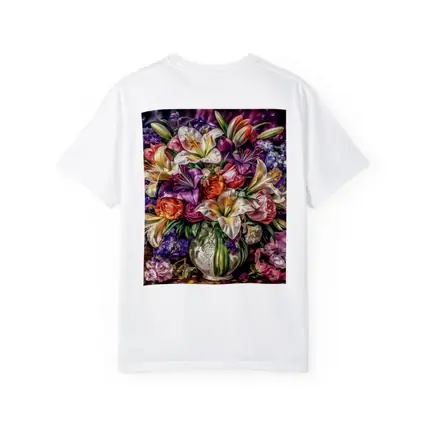 White Lilies Roses Bouquet Purple Background
