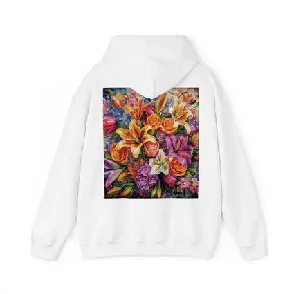 Colorful Lilies Roses Bouquet Floral Painting
