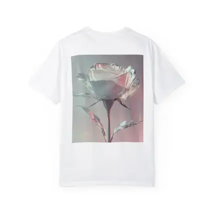 Crystal Glass Rose Soft Pink Pastel Background