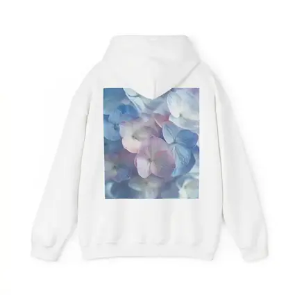 Soft Pastel Hydrangea Flowers Close Up