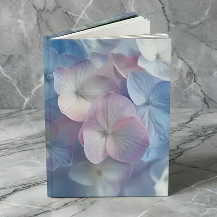 Soft Pastel Hydrangea Flowers Close Up