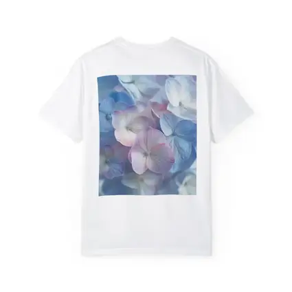 Soft Pastel Hydrangea Flowers Close Up