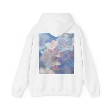 Soft Hydrangea Blooms Pastel Blue Pink