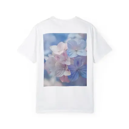 Soft Hydrangea Blooms Pastel Blue Pink