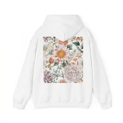 Watercolor Peonies Roses Daisies Floral Pattern