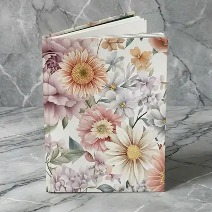 Watercolor Peonies Roses Daisies Floral Pattern