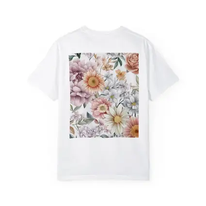 Watercolor Peonies Roses Daisies Floral Pattern