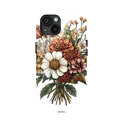 Autumn Wildflower Bouquet Botanical Illustration Art