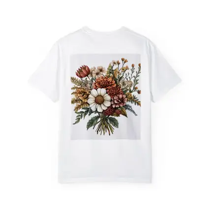 Autumn Wildflower Bouquet Botanical Illustration Art