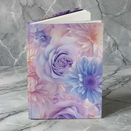 Pastel Roses Daisies Soft Floral Pattern