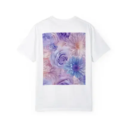 Pastel Roses Daisies Soft Floral Pattern