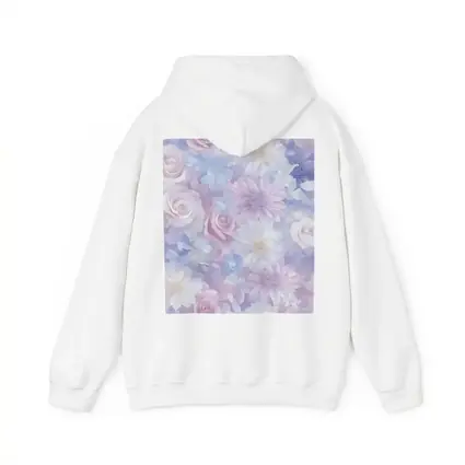 Soft Pastel Roses Daisies Floral Pattern