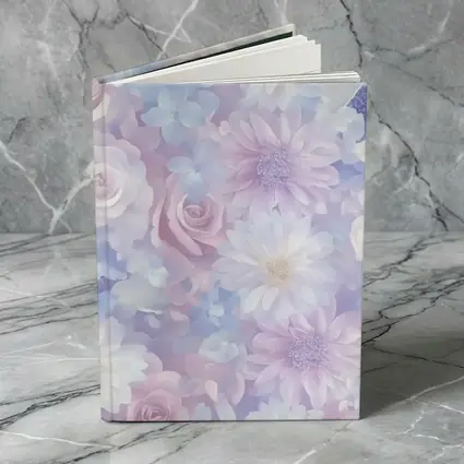 Soft Pastel Roses Daisies Floral Pattern