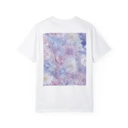 Soft Pastel Roses Daisies Floral Pattern