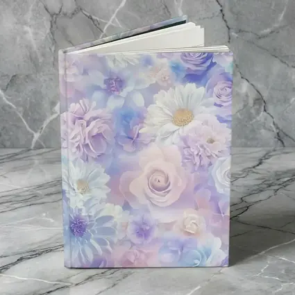 Soft Pastel Roses Daisies Floral Pattern