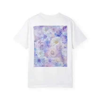 Soft Pastel Roses Daisies Floral Pattern