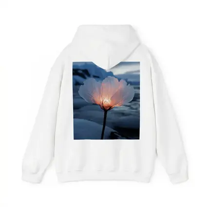 Glowing Ice Flower Arctic Glacier Winter Scene