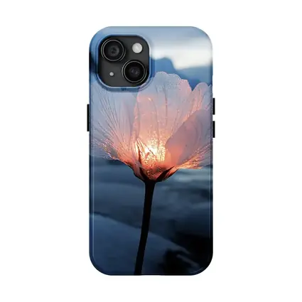 Glowing Ice Flower Arctic Glacier Winter Scene