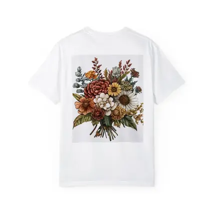 Autumn Wildflower Bouquet Botanical Illustration Art