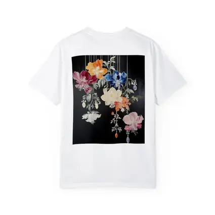 Colorful Flowers Hanging on Black Background
