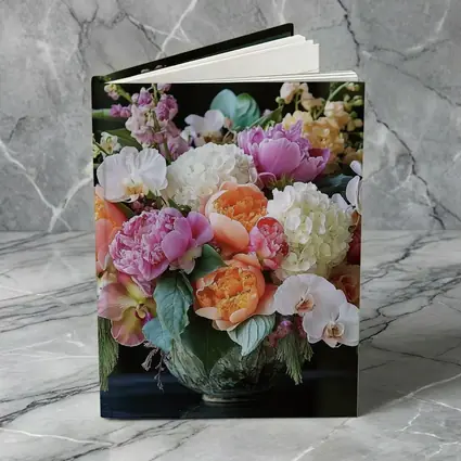 Peonies Orchids Hydrangea Bouquet Dark Background