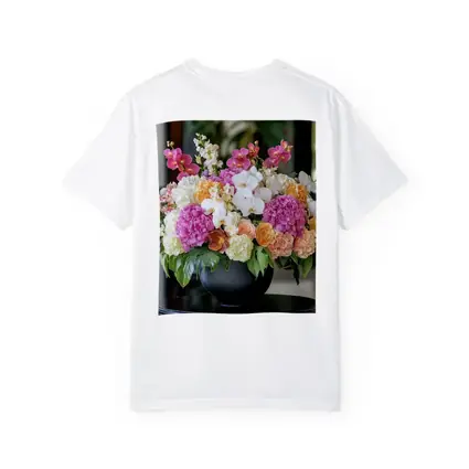 Pink Hydrangea Orchid Arrangement Black Vase