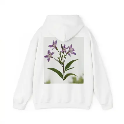 Purple Alstroemeria Flowers White Background Botanical