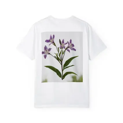 Purple Alstroemeria Flowers White Background Botanical