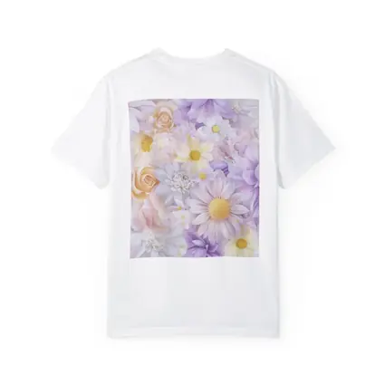 Soft Pastel Daisies Roses Floral Pattern