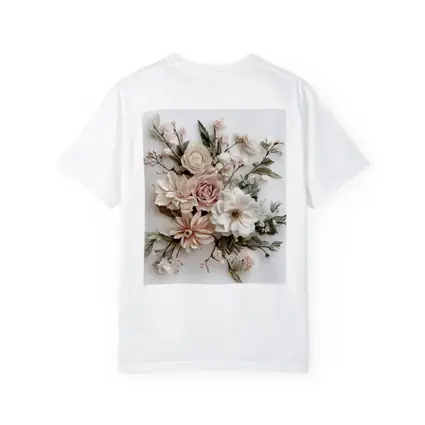 Blush Rose Dahlia Bouquet White Background