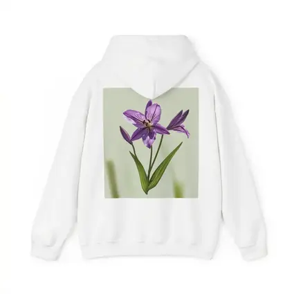 Purple Lily Flower Green Soft Background