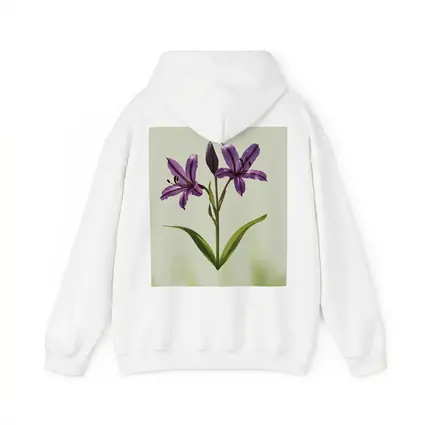 Purple Lily Flowers Green Soft Background