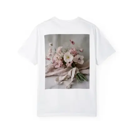 Pink Wildflower Bouquet On Linen Cloth