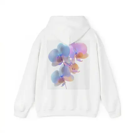 Pastel Orchid Flowers On White Background