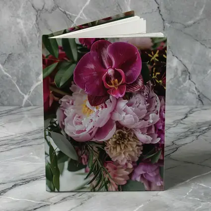Pink Peonies and Purple Orchid Bouquet
