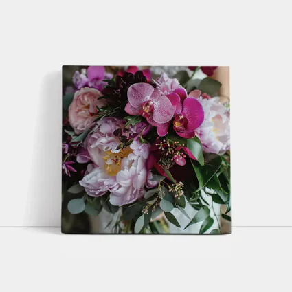 Pink Peonies Orchids Lush Floral Bouquet