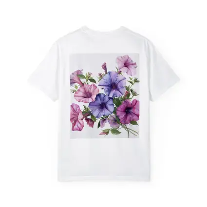 Watercolor Petunia Flowers Pink Purple Bouquet