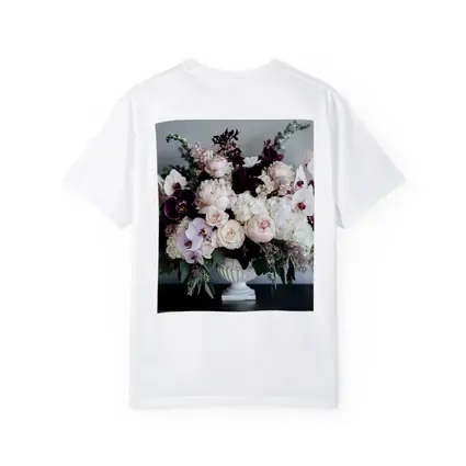 Peonies Orchids Roses Dark Plum Floral Arrangement