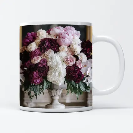 Peonies Hydrangea Roses Orchids Elegant Arrangement