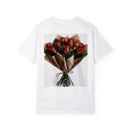 Red Roses Bouquet Wrapped In Kraft Paper