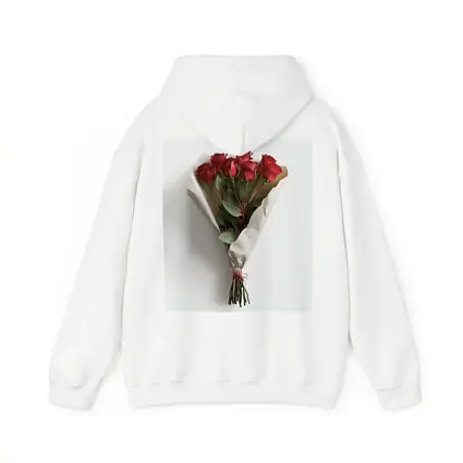 Red Roses Bouquet Wrapped White Paper