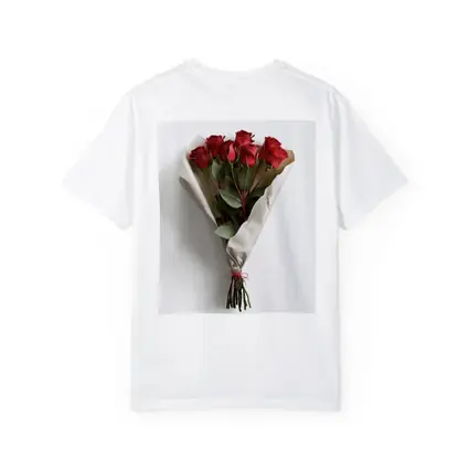 Red Roses Bouquet Wrapped White Paper