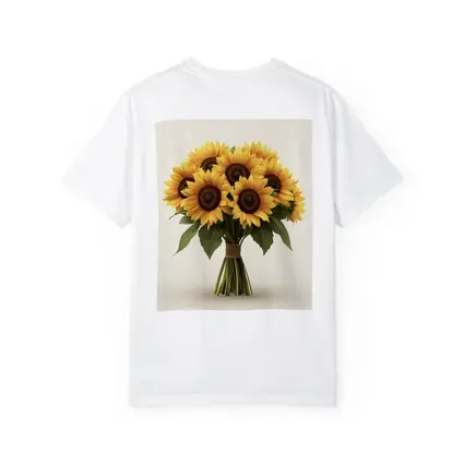 Sunflower Bouquet Tied With Twine Beige