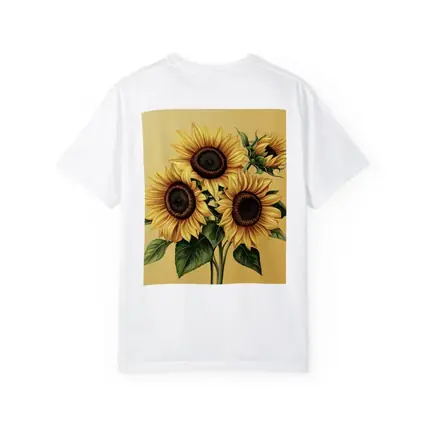 Sunflower Bouquet Illustration Yellow Warm Background