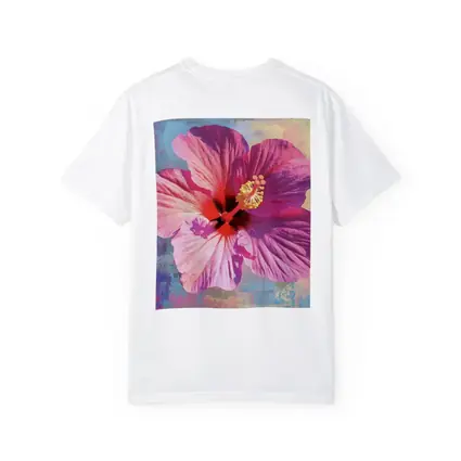 Pink Hibiscus Flower Bold Abstract Background