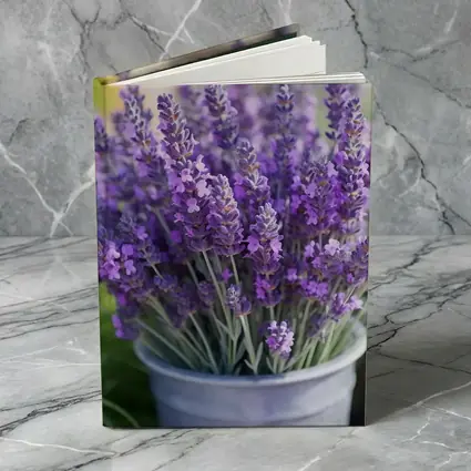 Lavender Flowers Bouquet In Metal Bucket