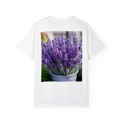 Lavender Flowers Bouquet In Metal Bucket