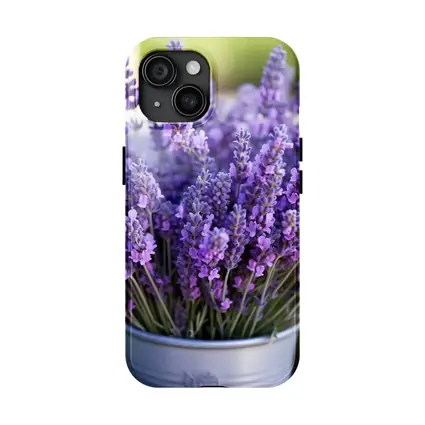 Lavender Bouquet in Silver Bucket Garden